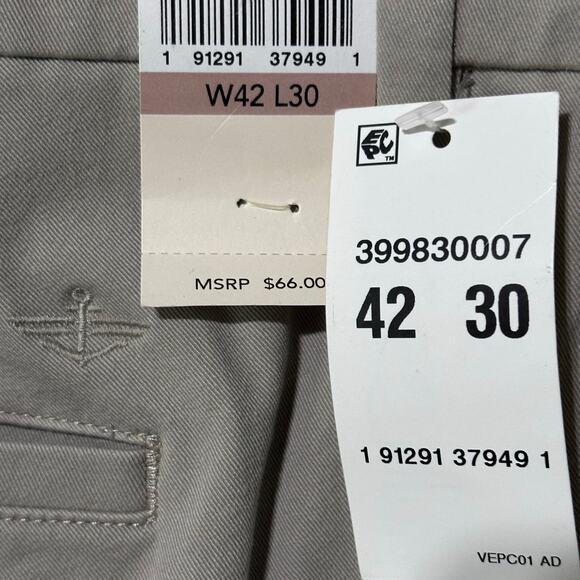 Mens Dockers Straight Workday Khaki Stretch Pants 40X30 Smart 360 Flex Tan NWT - Picture 5 of 5